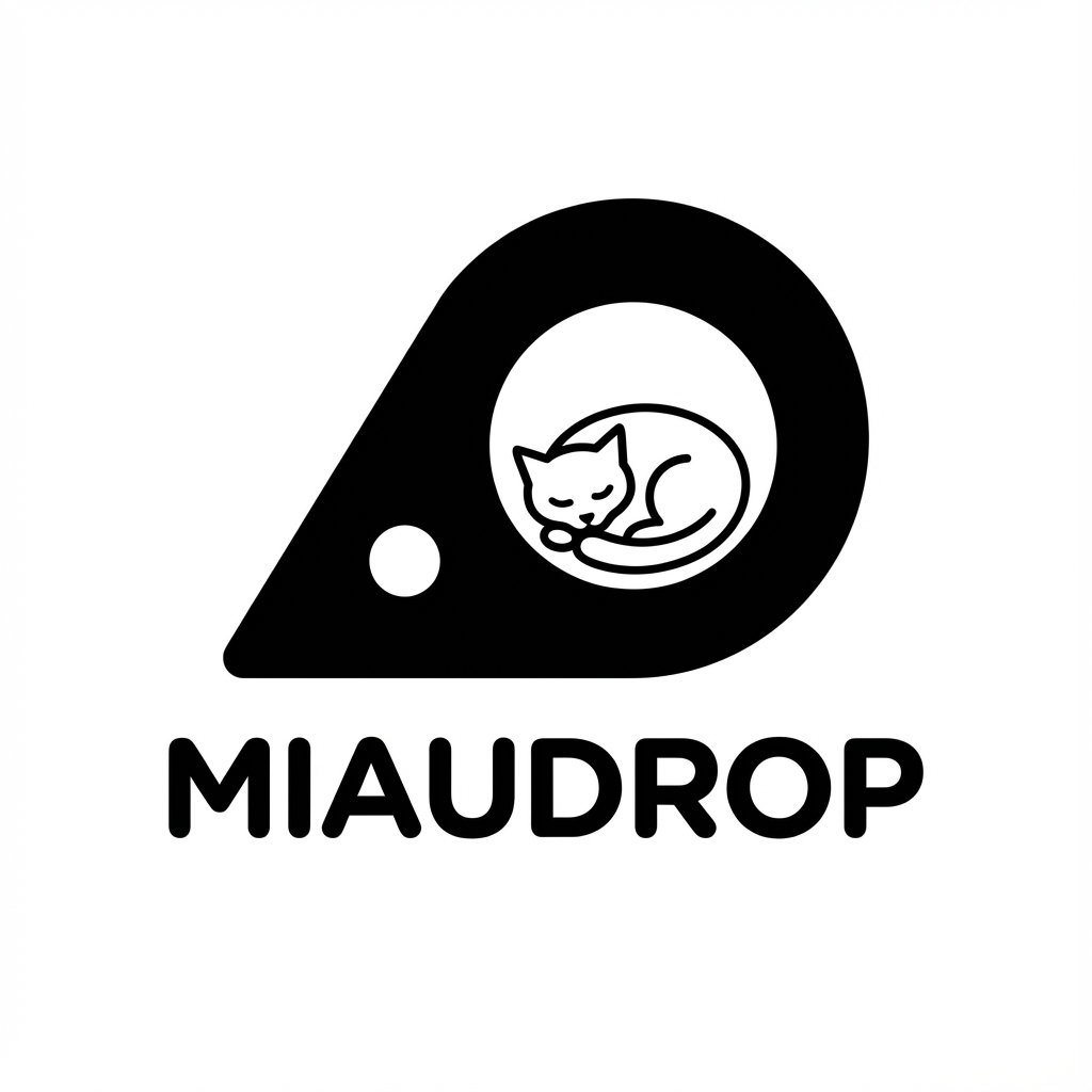 MIAUDROP - designerski domek 2w1: kryjówka + drapak. Ręcznie wykonany w Polsce ze sklejki, wykończony trwałą tkaniną drapakową.